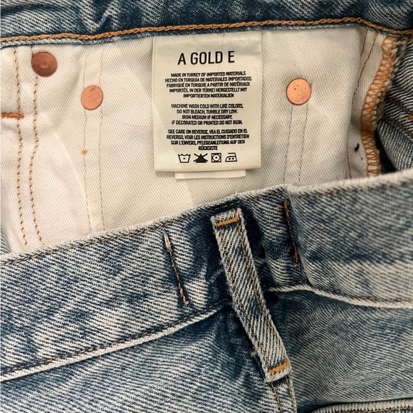 AGOLDE ripped jean shorts - size 30 - Picture 4 of 4